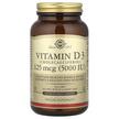 Фото товару Solgar, Vitamin D3 5000 IU, Вітамін D3 5000 МО, 240 капсул