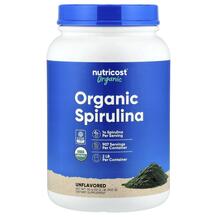 Спіруліна Organic Spirulina Unflavored Nutricost 907 г