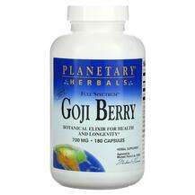 Planetary Herbals, Full Spectrum Goji Berry 700 mg, 180 Capsules