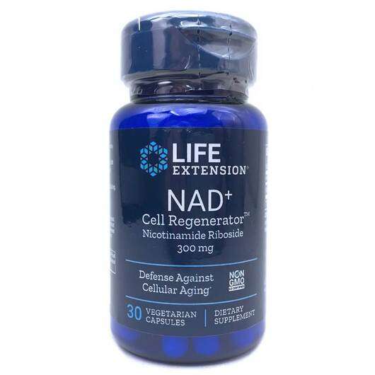 Основне фото товара Life Extension, NAD+ 300 mg, НАД 300 мг, 30 капсул