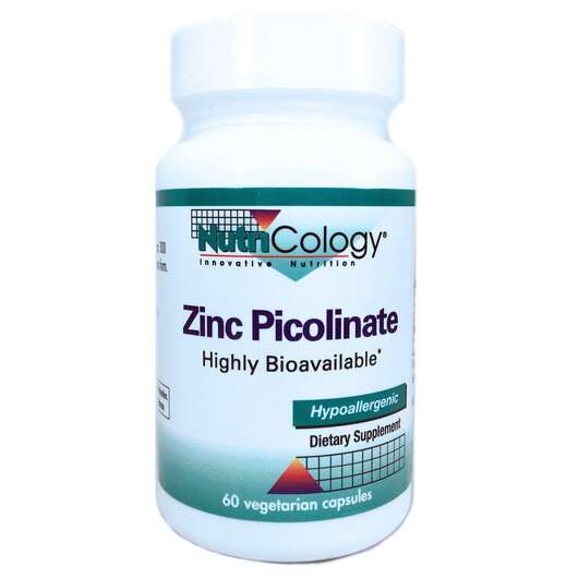 Основне фото товара Nutricology, Zinc Picolinate 25 mg, Піколінат цинку 25 мг, 60 ...