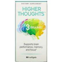 Natural Factors, Поддержка мозга, 3 Brains Higher Thoughts, 90...