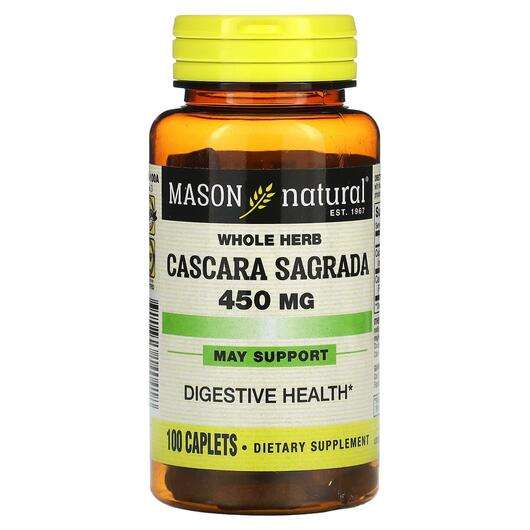 Основне фото товара Mason, Cascara Sagrada 450 mg, Каскара, 100 капсул