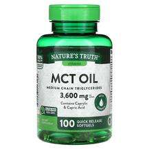 Nature's Truth, Триглицериды, Vitamins MCT Oil 3600 mg, 1...