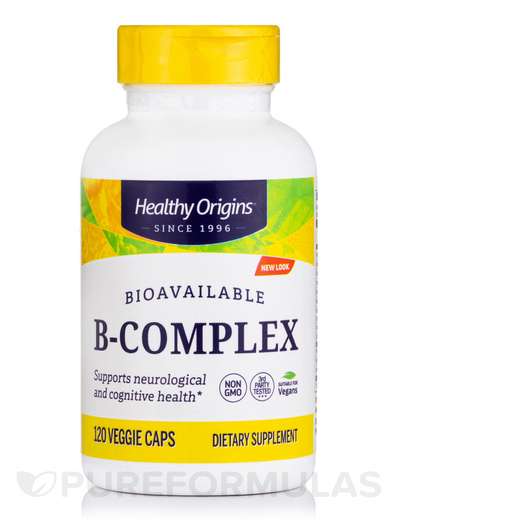 Основное фото товара Healthy Origins, B-комплекс, B-Complex, 120 капсул