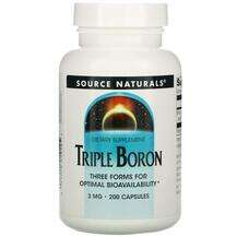 Source Naturals, Triple Boron 3 mg, 200 Capsules