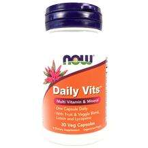 Now, Daily Vits Multi Vitamin & Mineral, 30 Veg Capsules