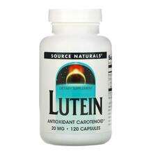 Source Naturals, Lutein 20 mg 120, Лютеїн 20 мг, 120 капсул