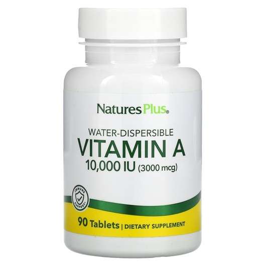 Основне фото товара Natures Plus, Vitamin A 10000 IU, Вітамін А Ретінол, 1 шт