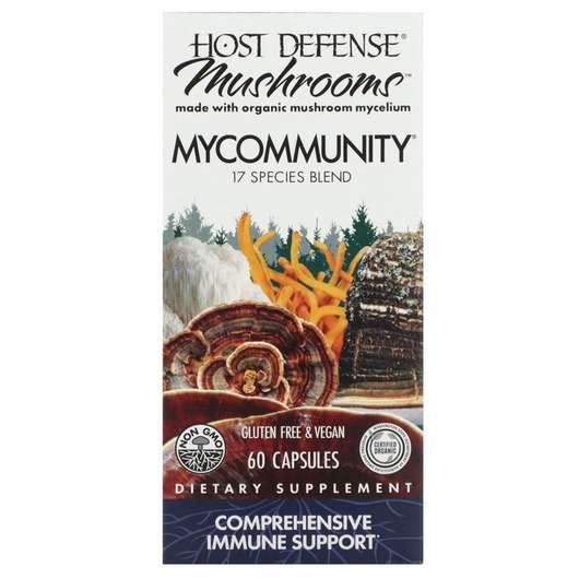 Основне фото товара Host Defense Mushrooms, MyCommunity, Захист імунної системи, 6...