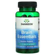 Swanson, Brain Essentials, Підтримка пам'яті та уваги, 60 капсул