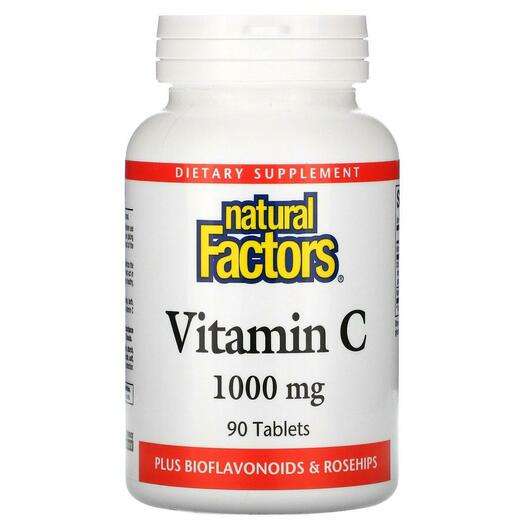 Основне фото товара Natural Factors, Vitamin C Plus Bioflavonoids & Rosehips 1...