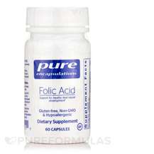 Pure Encapsulations, Фолиевая кислота, Folic Acid, 60 капсул
