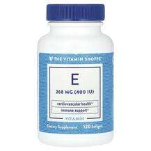 The Vitamin Shoppe, Витамин E Токоферолы, Vitamin E 268 mg 400...