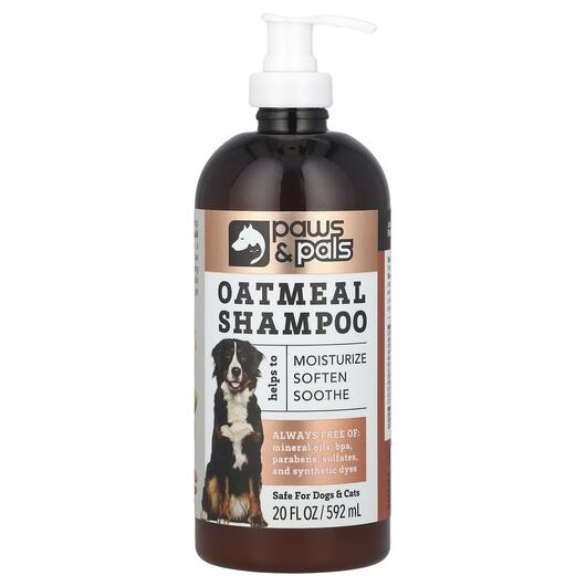 Основне фото товара Paws & Pals, Oatmeal Shampoo, Шампунь, 592 мл
