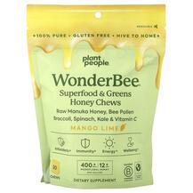 WonderBee Superfood & Greens Honey Chews Mango Lime