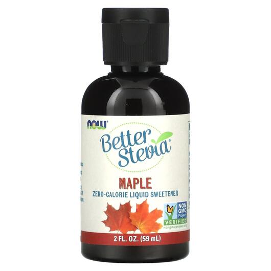 Основное фото товара NOW, Стевия, Stevia Maple, 59 мл