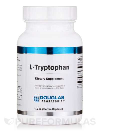 Основное фото товара Douglas Laboratories, L-Триптофан, L-Tryptophan, 60 капсул