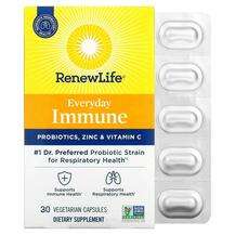 Renew Life, Everyday Immune Probiotics Zinc & Vitamin C, П...