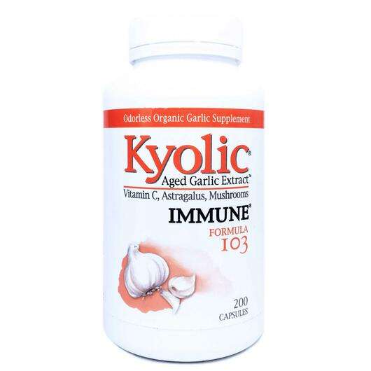 Основне фото товара Kyolic, Garlic Extract Immune Formula 103, Часник Формула, 200...