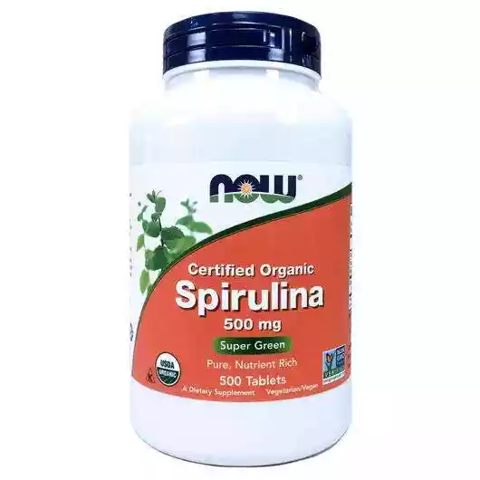 Фото товара Certified Organic Spirulina 500 mg 500 Tablets
