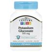 Фото товару 21st Century, Potassium Gluconate 595 mg, Калій, 110 таблеток