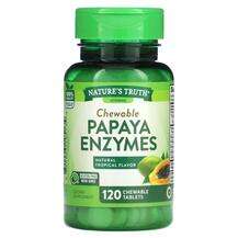 Nature's Truth, Chewable Papaya Enzymes Natural Tropical, 120 ...