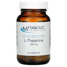 Metabolic Maintenance, L-Теанин 200 мг, L-Theanine 200 mg, 120...