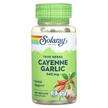 Фото товару Solaray, True Herbs Cayenne Garlic 540 mg, Перець каєнський, 1...