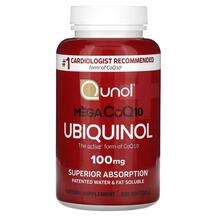Qunol, Коэнзим Q10, Mega CoQ10 Ubiquinol 100 mg, 100 капсул