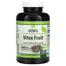Herbal Secrets, Vitex Fruit 400 mg, Авраамове дерево, 250 капсул