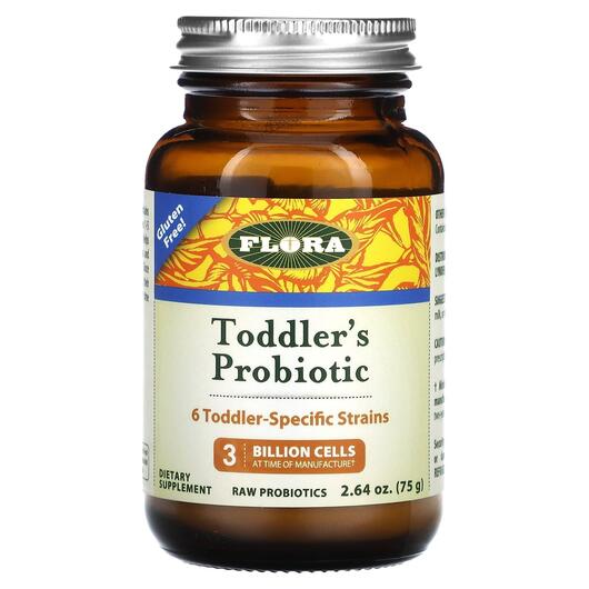 Основне фото товара Flora, Toddler's Probiotic, Пробіотики, 75 g Ice