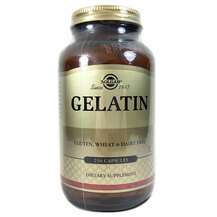 Solgar, Gelatin, Желатин, 250 капсул