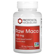 Мака Raw Maca 750 mg Protocol for Life Balance 90 капсул