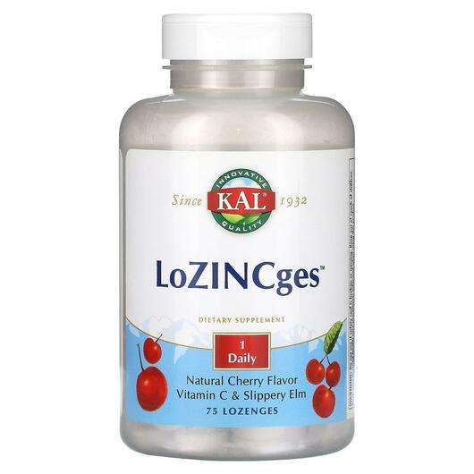 Основное фото товара KAL, Цинк, LoZINCges Natural Cherry, 75 таблеток
