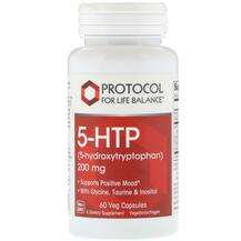 Protocol for Life Balance, 5-HTP 200 mg 60 Veg, 5-гідрокситрип...
