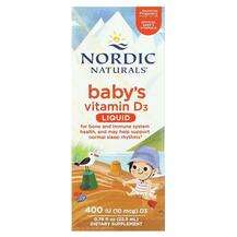 Nordic Naturals, Baby's Vitamin D3 Liquid, Вітамін D3, 22.5 мл