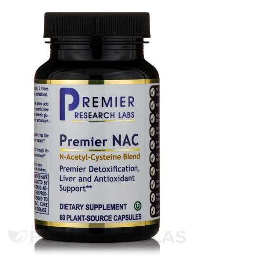 Основное фото товара Premier Research Labs, NAC N-ацетил-L-цистеин, Premier NAC, 60...