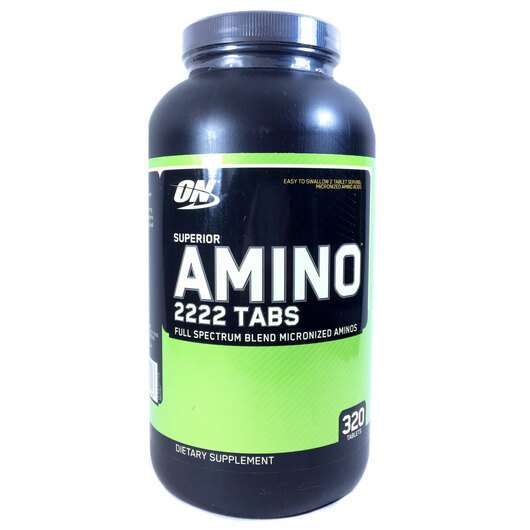 Основне фото товара Optimum Nutrition, Superior Amino 2222 Tabs, Амінокислоти, 320...