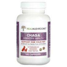 Real Mushrooms, Грибы Чага, Chaga Support for Your Pet, 120 ка...
