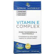 Nordic Naturals, Витамин Е, Vitamin E Complex, 30 капсул