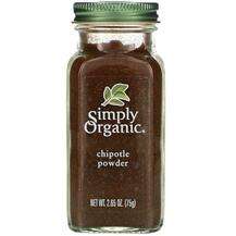 Simply Organic, Специи, Organic Chipotle Powder, 75 г