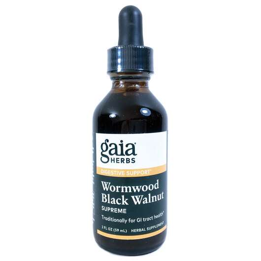 Основное фото товара Gaia Herbs, Сладкий полынь, Wormwood Black Walnut Supreme, 59 мл