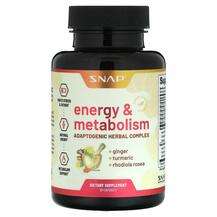 Snap Supplements, Поддержка метаболизма жиров, Energy & Me...