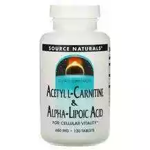Source Naturals, Acetyl L-Carnitine & Alpha-Lipoic Acid, L...
