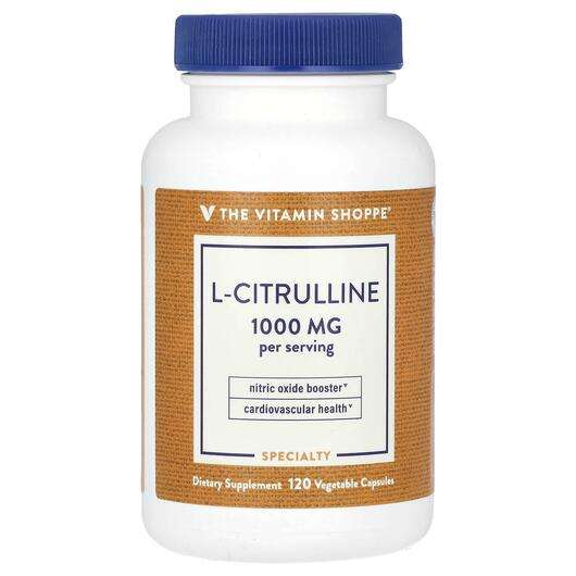 Основное фото товара The Vitamin Shoppe, L-Цитруллин, L-Citrulline 1000 mg, 120 капсул