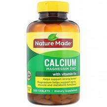 Nature Made, Calcium Magnesium Zinc with D3 300, Кальцій Магні...