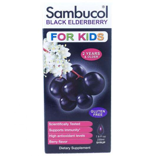 Основное фото товара Sambucol, Сироп для детей от 2+ лет, Black Elderberry, 230 мл