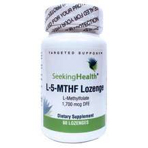 Seeking Health, Метилфолат, L-5-MTHF Lozenge 1000 mg, 60 леденцов