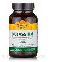 Калій Potassium Country Life 250 таблеток